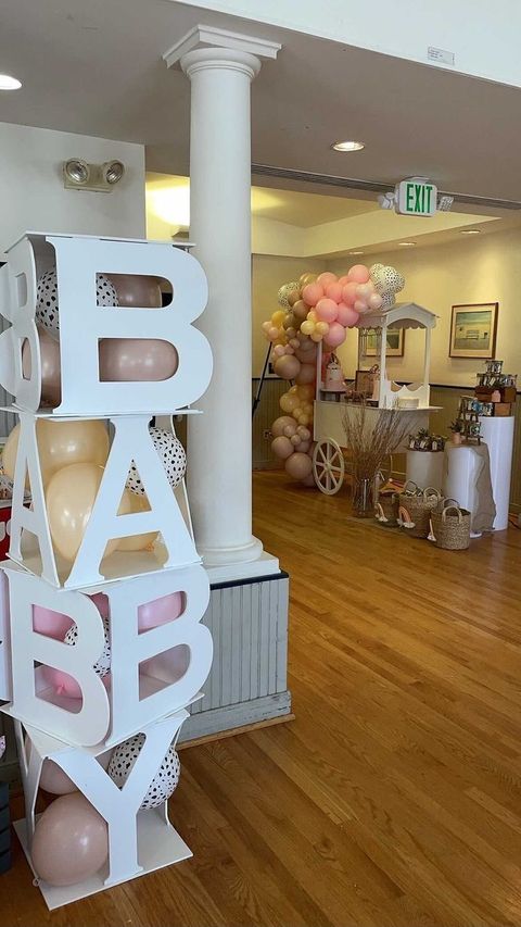 3D Large Block Letters, Block letters baby shower North America Baby Shower Blocks Event Decoration