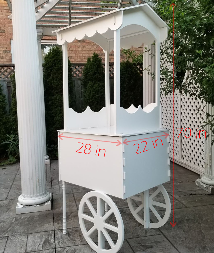 Small Candy Cart, Party Cart on Wheels for Birthdays and Weddings image 2 