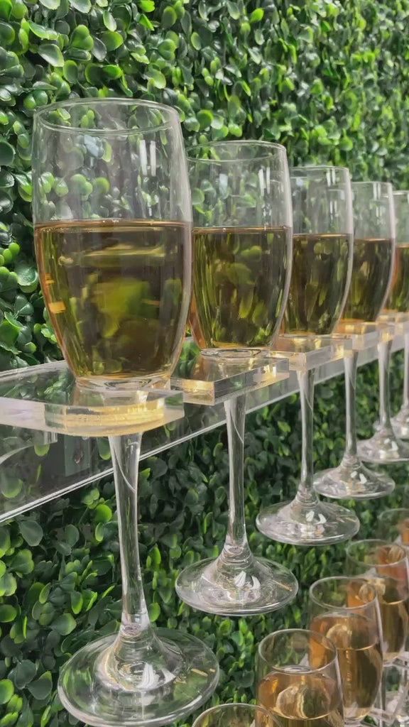 Grass Wall Champagne Wall Drink Holder for Bridal Showers and Weddings Champagne Wall For Birthdays Grass Wall Backdrop With Drink Holders  Video