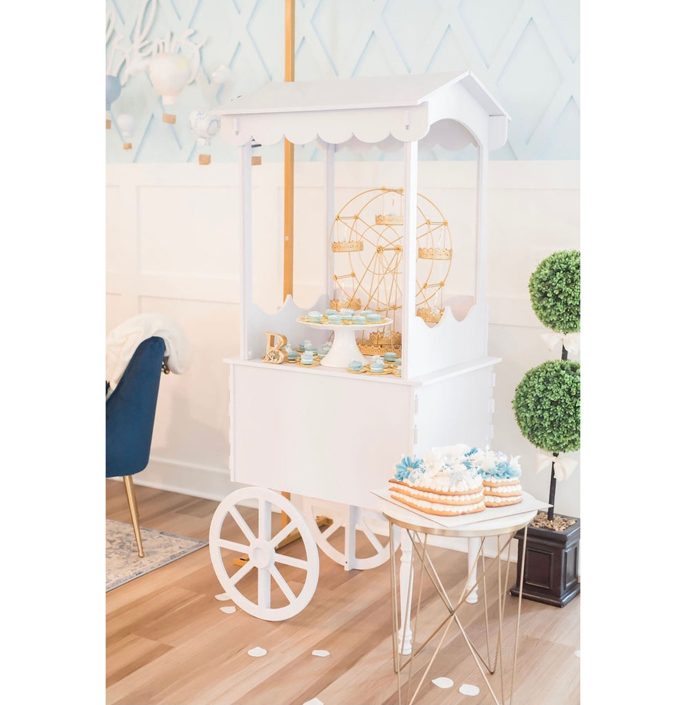Small Candy Cart, Party Cart on Wheels for Birthdays and Weddings Image 1 